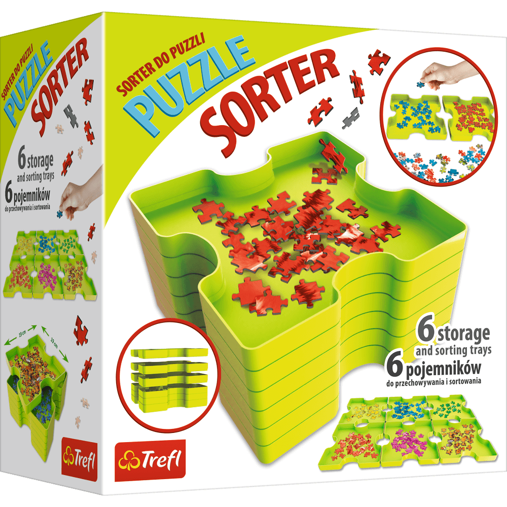 Puzzle Sortierer sechs Boxen