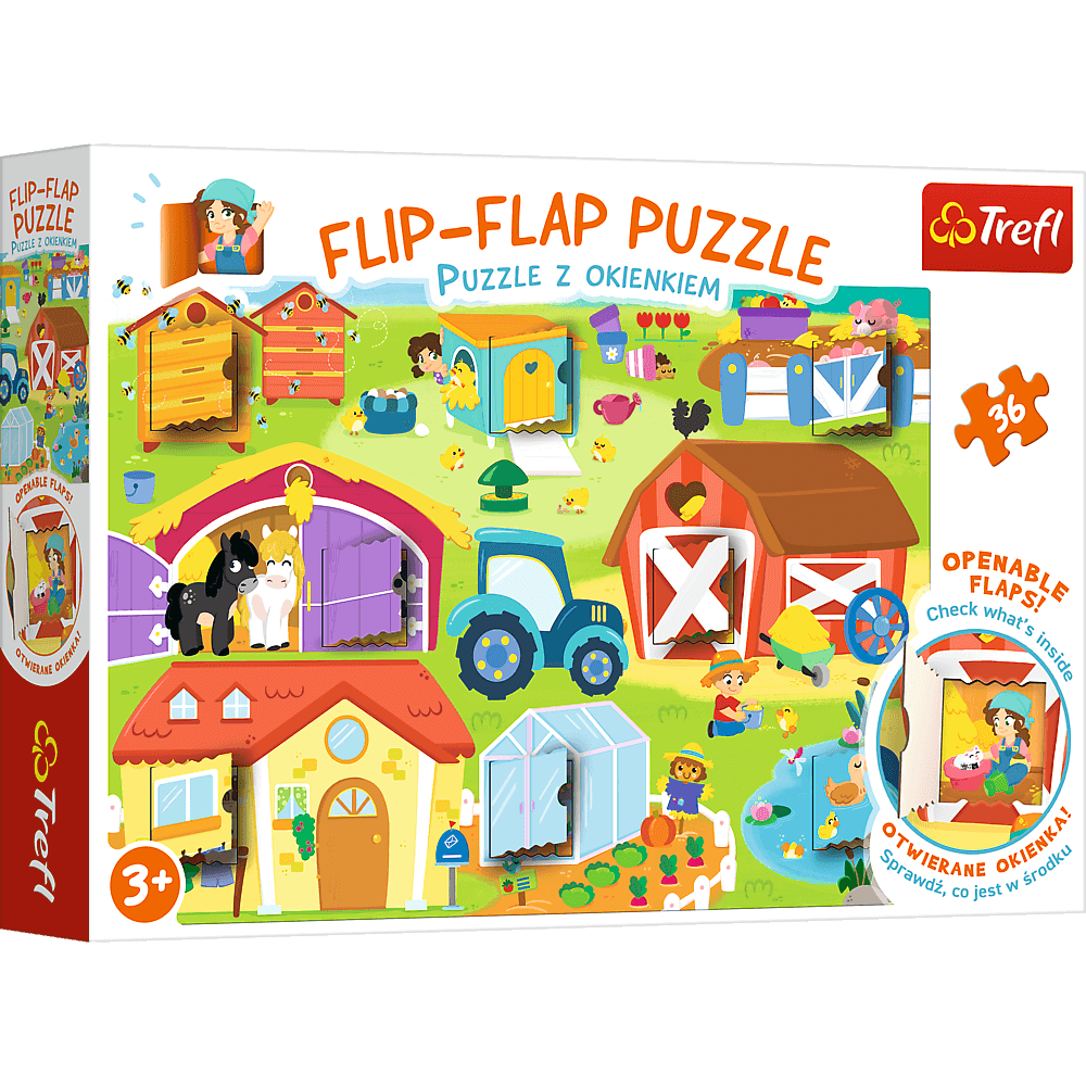 Flip-Flap Puzzle Bauernhof Teile