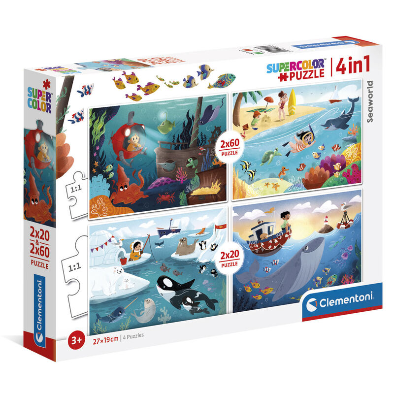 Clementoni Puzzle Supercolor Seaworld Teile