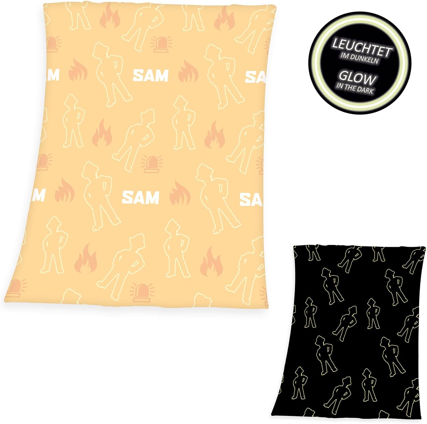 Feuerwehrmann Sam Glow Flauschdecke