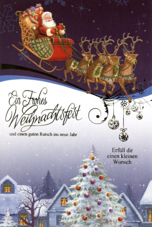 Weihnachtskarten Weihnachtsmann Motive Stueck