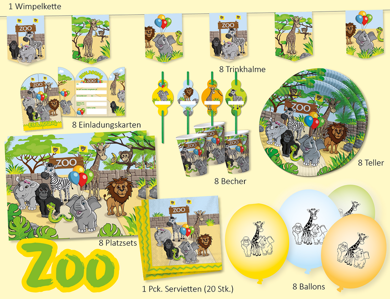 Zoo Party Set