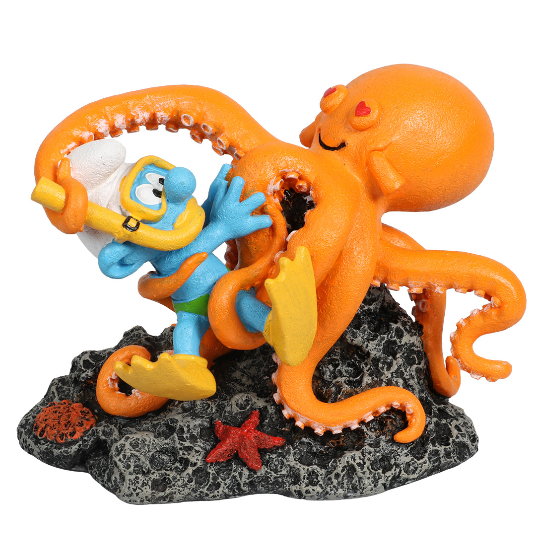 Taucherschlumpf Octopus Figur