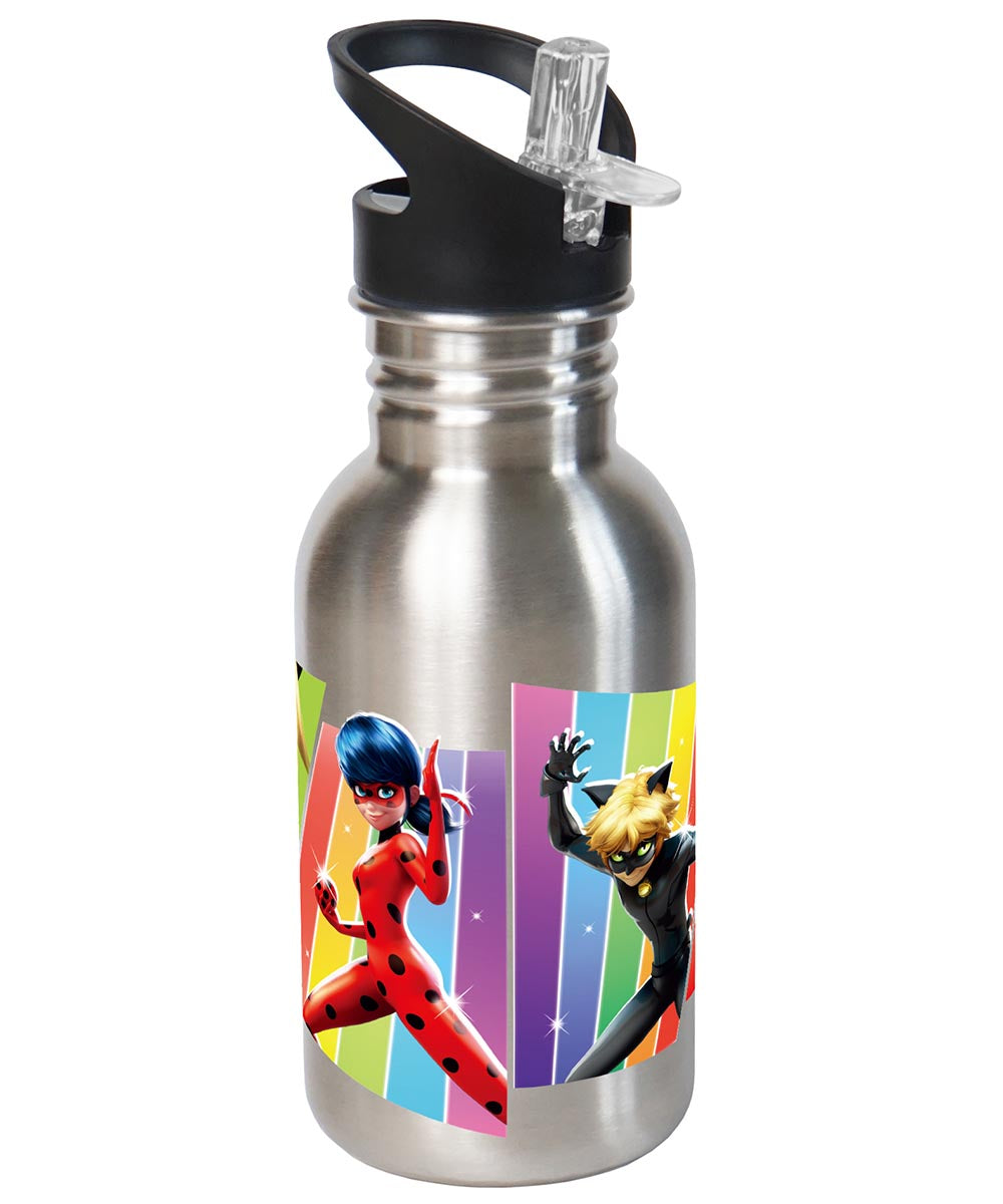 Miraculous Ladybug Trinkflasche Edelstahl bunt