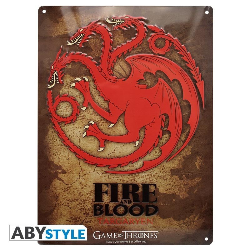 Game Thrones Targaryen Metall Emblem