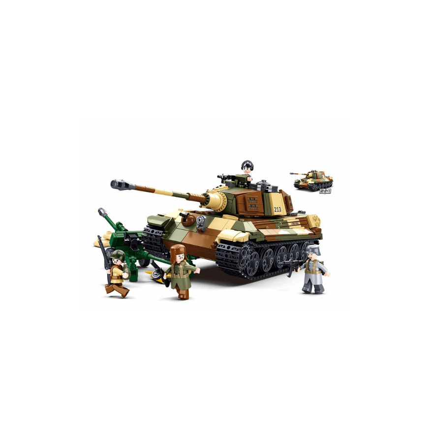 Sluban M38-B0980 Army Battle of Budapest Großer Deutsche Panzer 2in1