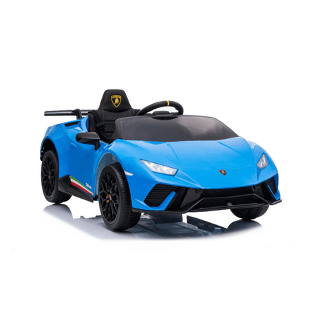 Lamborghini Huracan Kinderauto - 12V, RC, Ledersitz blau