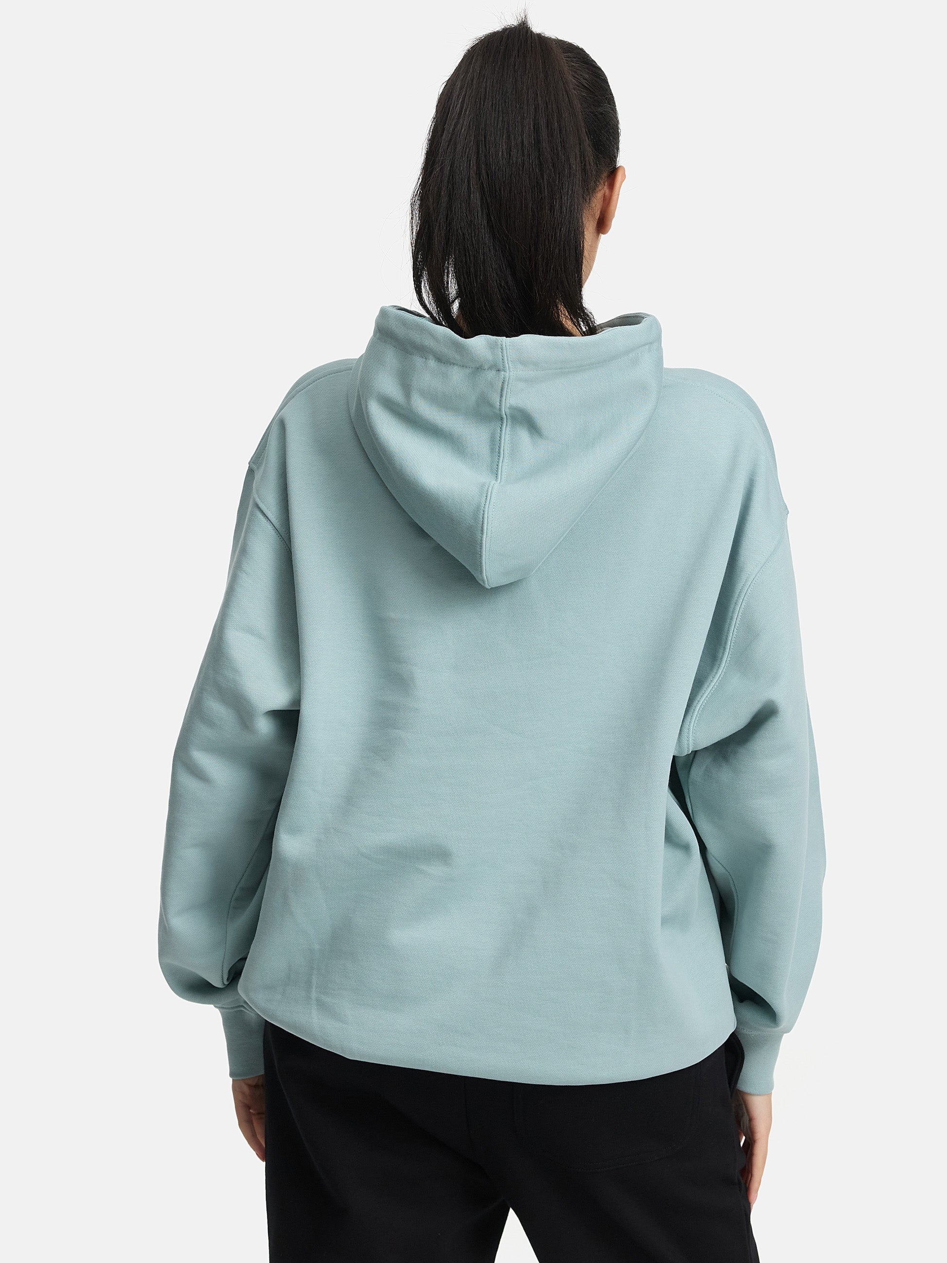 Premium hoodie mint, ansicht von hinten