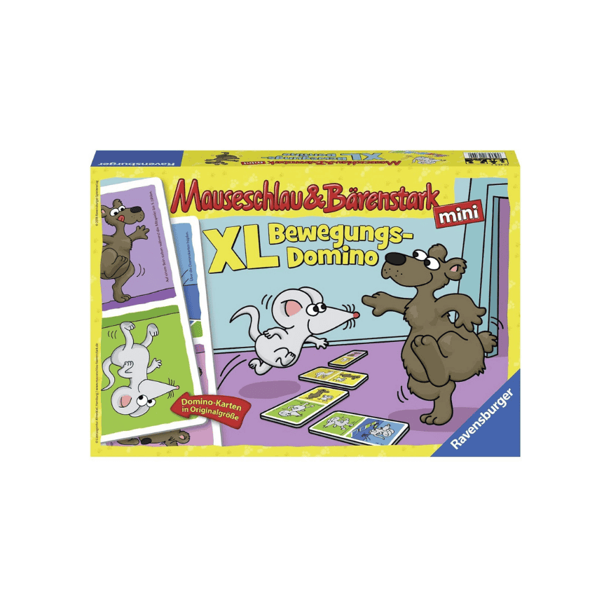 Ravensburger 21354 Mäuseschlau und Bärenstark XL Bewegungs-Domino