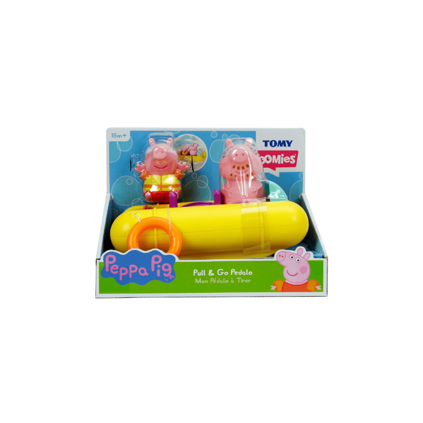 Tomy E73107 Peppa Wutz Pedalo mit Papa Wutz Badespielzeug