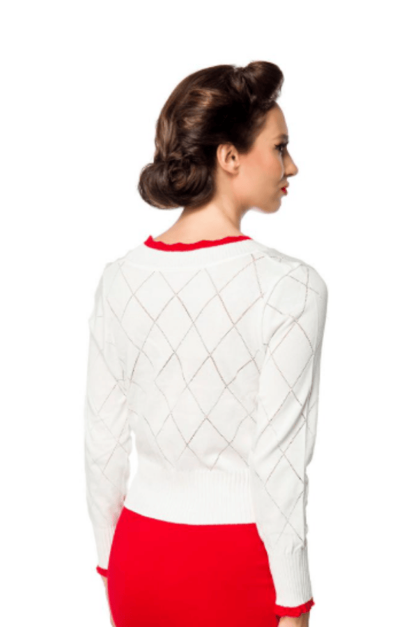 Strickjacke mit Kirschen