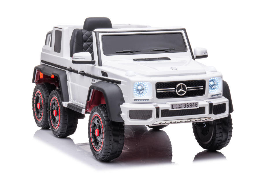 Mercedes G63 AMG 6x6 Elektro Kinderauto - 12V - Weiss