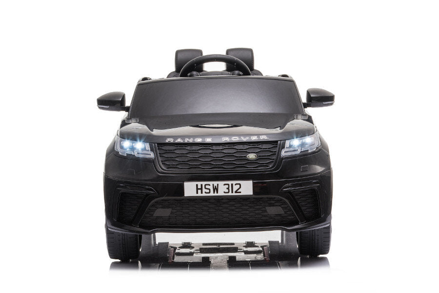 Range Rover Velar Kinderauto - 12V, Ledersitz, EVA - Schwarz