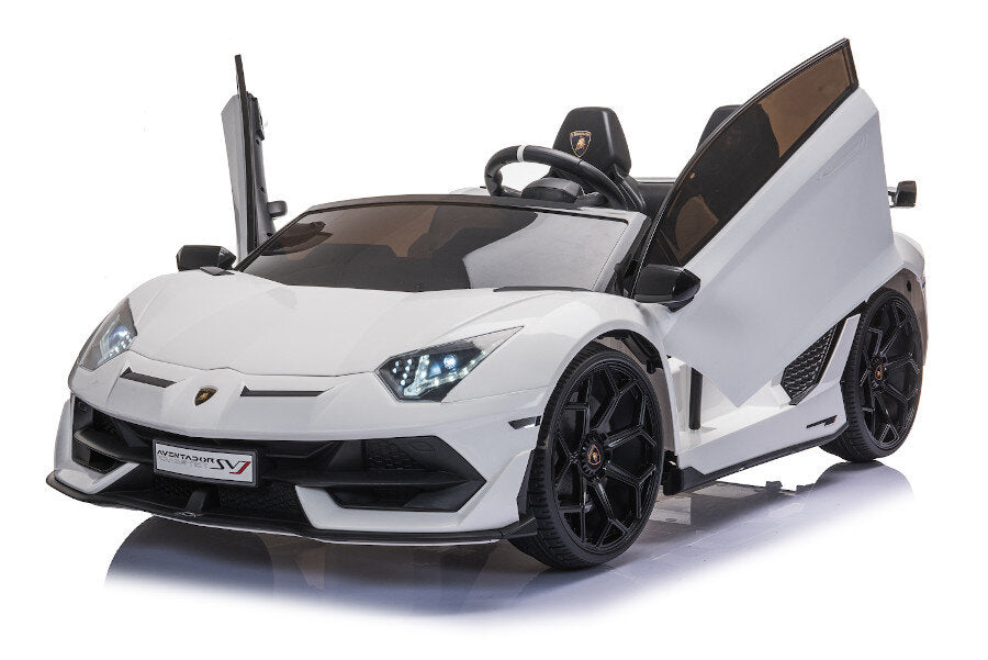 Lamborghini Aventador SVJ Kinder Elektroauto - Weiss