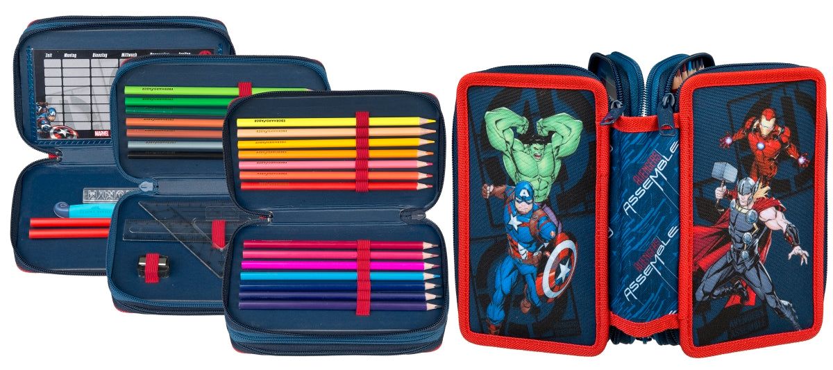 Avengers Tripledecker gefülltes Schülermäppchen