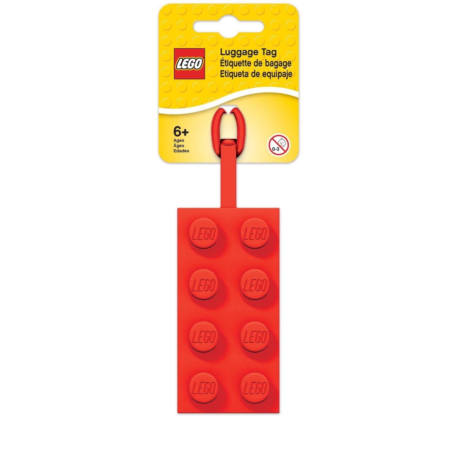 LEGO Gepäckanhänger Vinyl rot