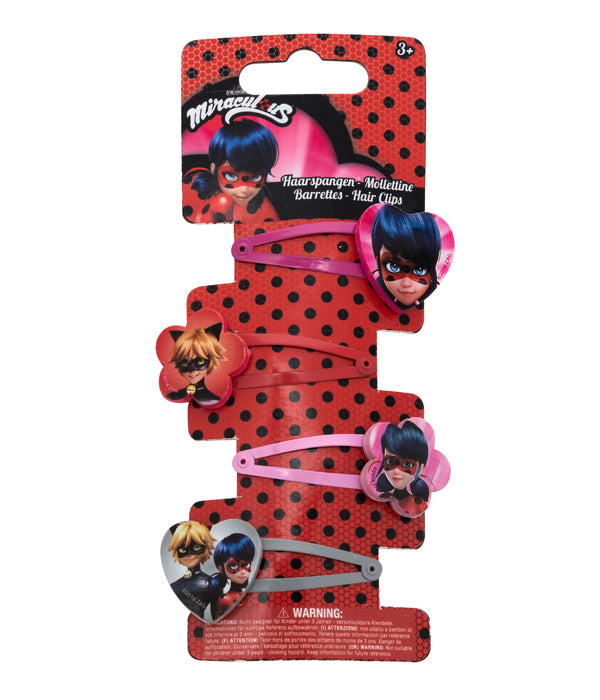 Miraculous Haarspangen vier Stück