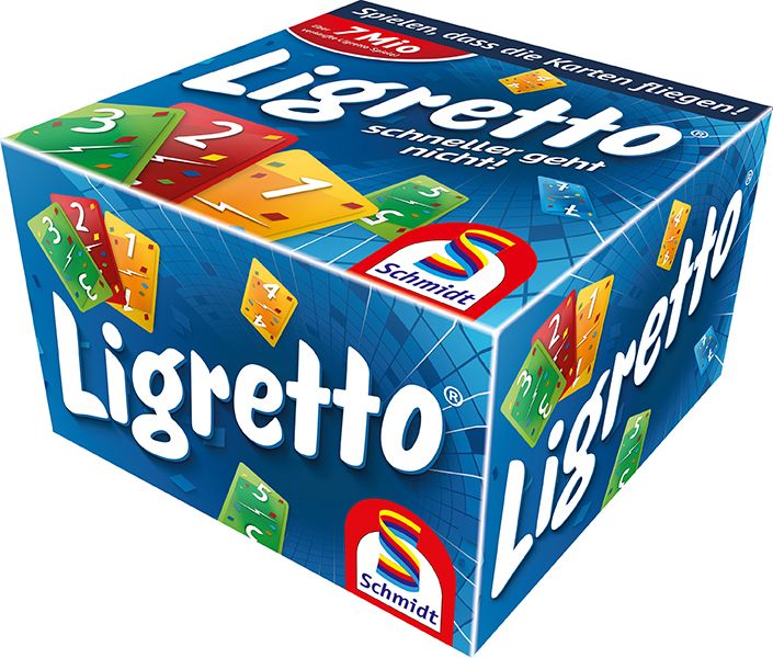 Ligretto blaues schnelles Kartenspiel