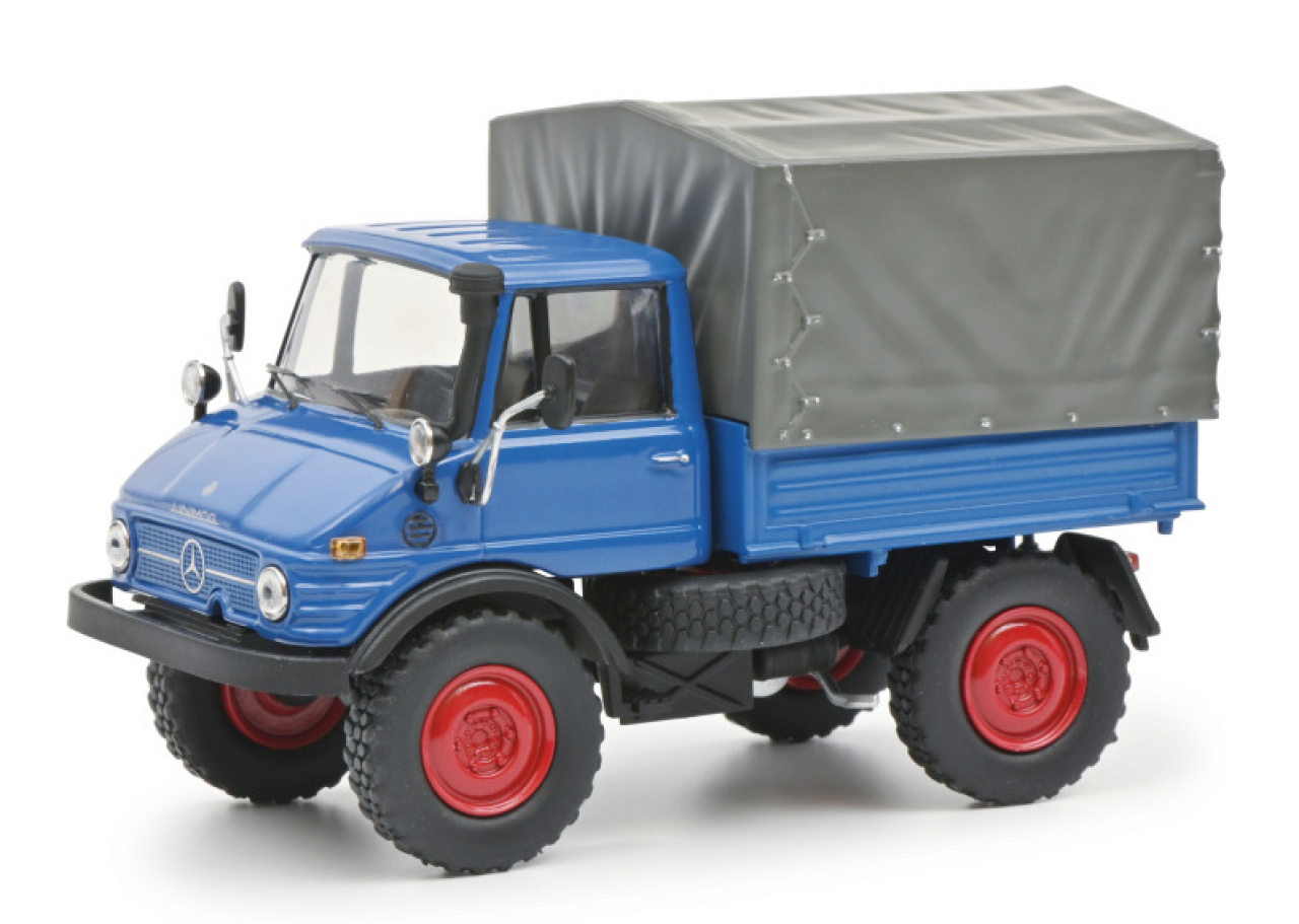 Schuco Unimog 406 Plane Modellauto