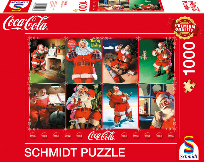 Coca Cola Santa Puzzle Teile