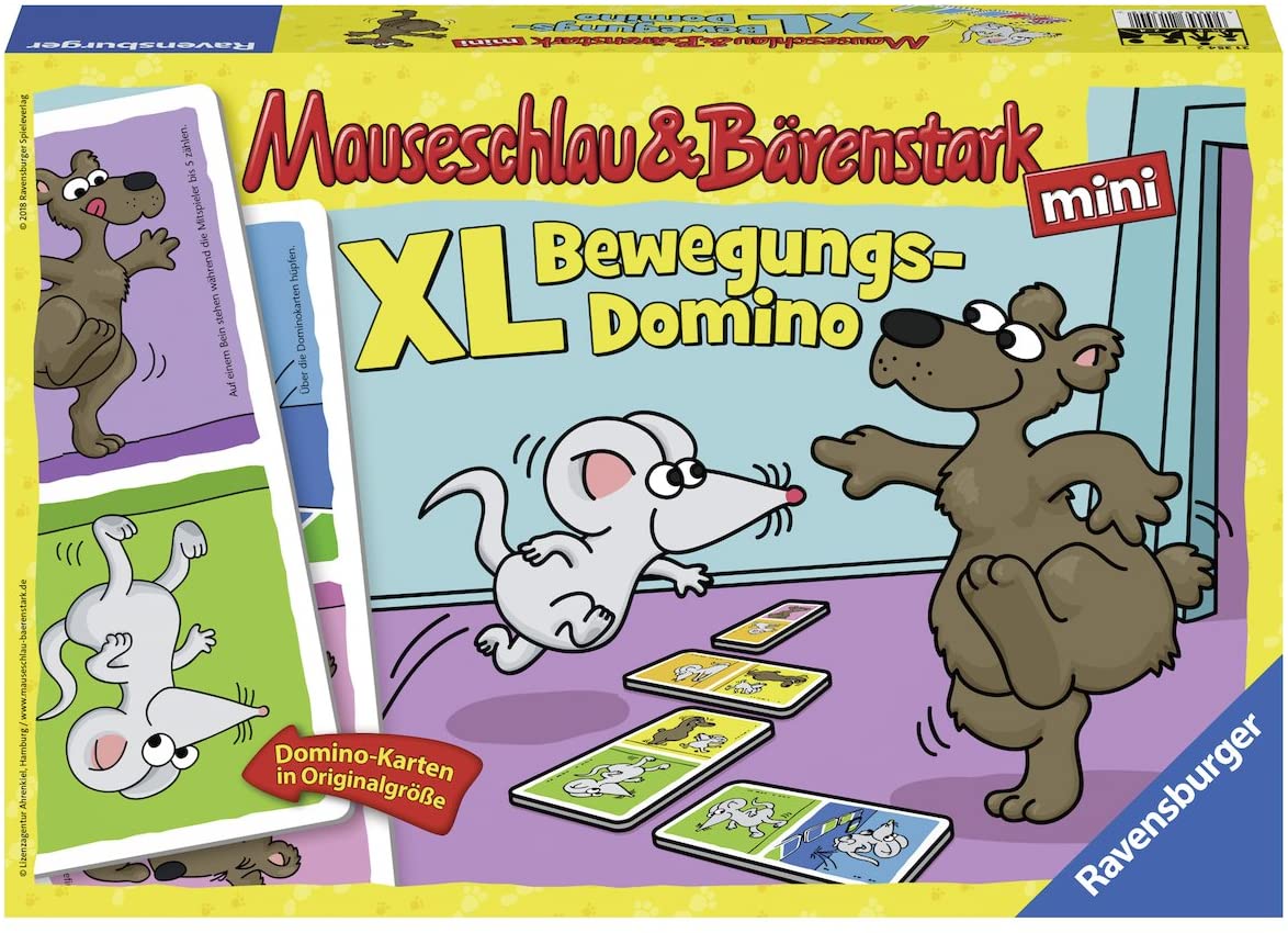 Ravensburger Maeuseschlau Baerenstark Bewegungs Domino