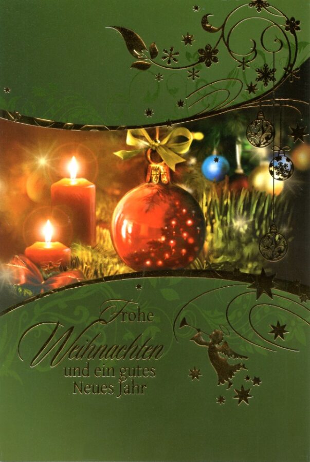 Weihnachtskarten Kerzen Motive Stueck