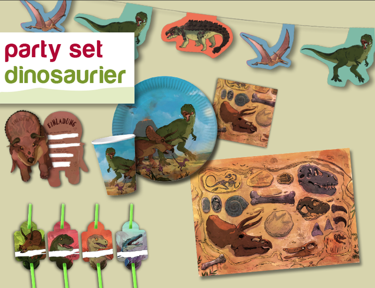 Dinosaurier Party Set