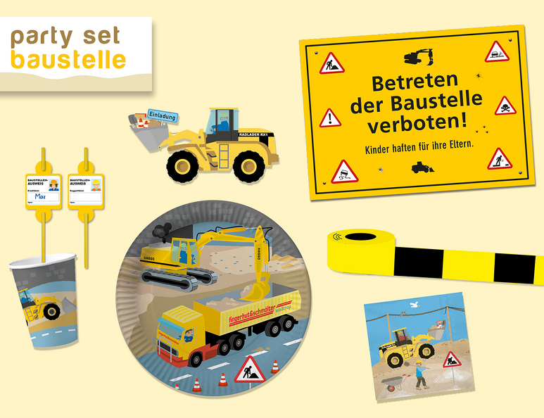 Baustelle Party Set