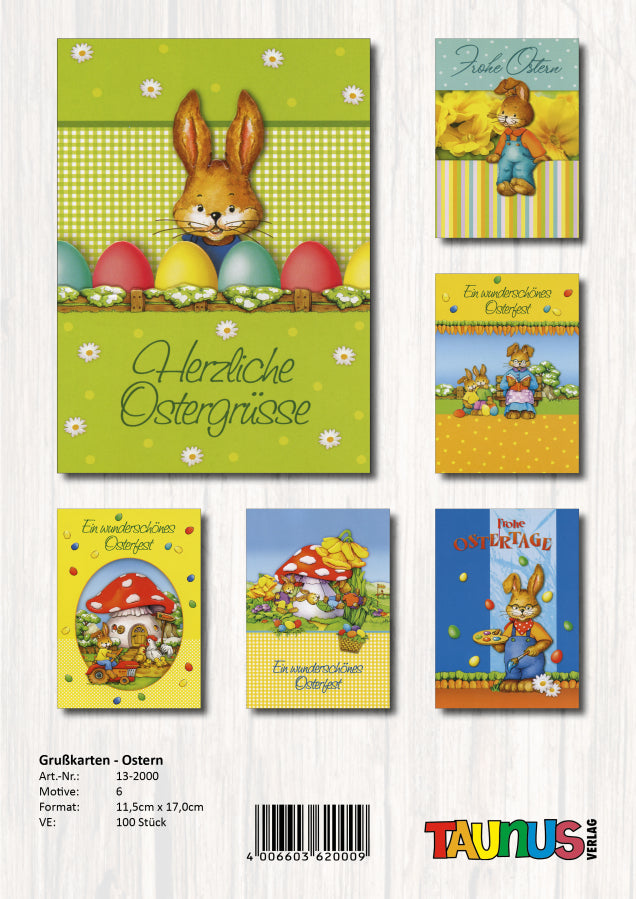 Osterkarten hundert Stück
