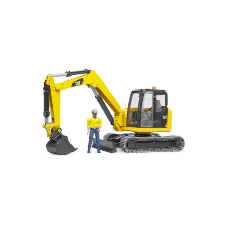 Bruder Cat Minibagger Bauarbeiter