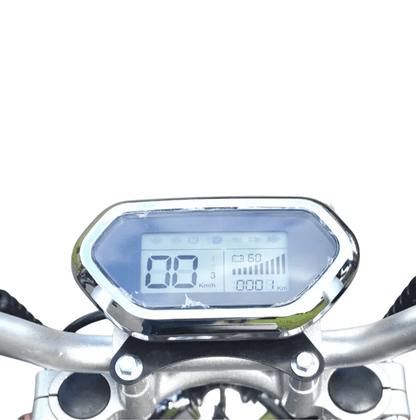 Coco Bike Fat E-Scooter 40 km/h, 45 km Reichweite - Schwarz Amatur mit Geschwindigkeitsanzeige