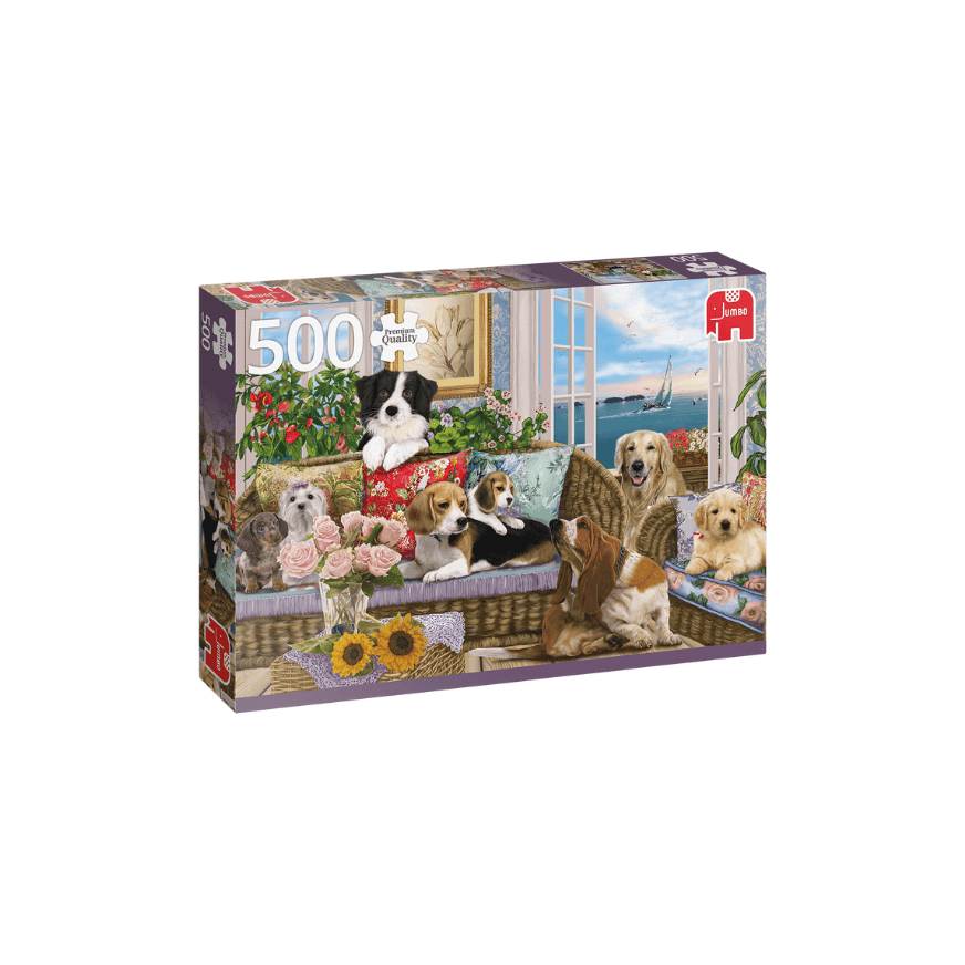 Jumbo Spiele 18849 Pelzige Freunde Puzzle 500 Teile