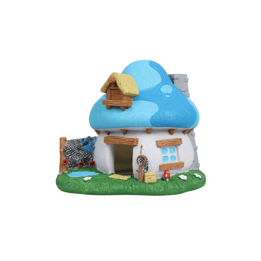 Schlümpfe Fischerhaus Figur