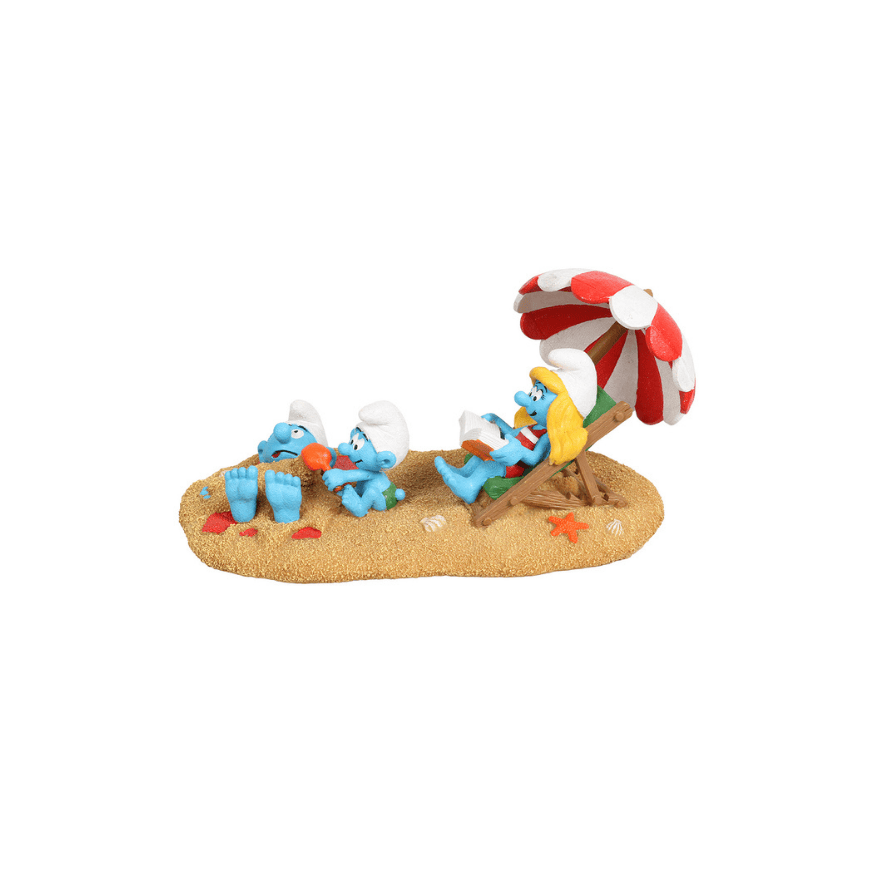 Schlümpfe am Strand Schlumpfine &amp; Baby Figur