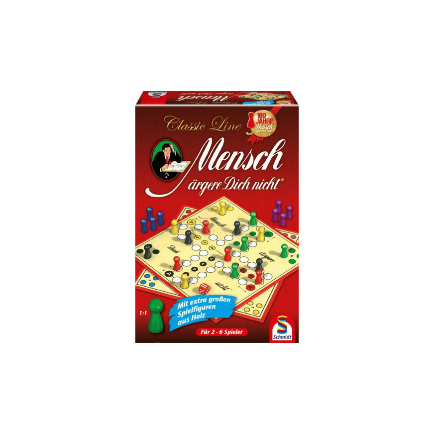 Classic Line, Mensch ärgere Dich nicht, mit großen Spielfiguren Spiel