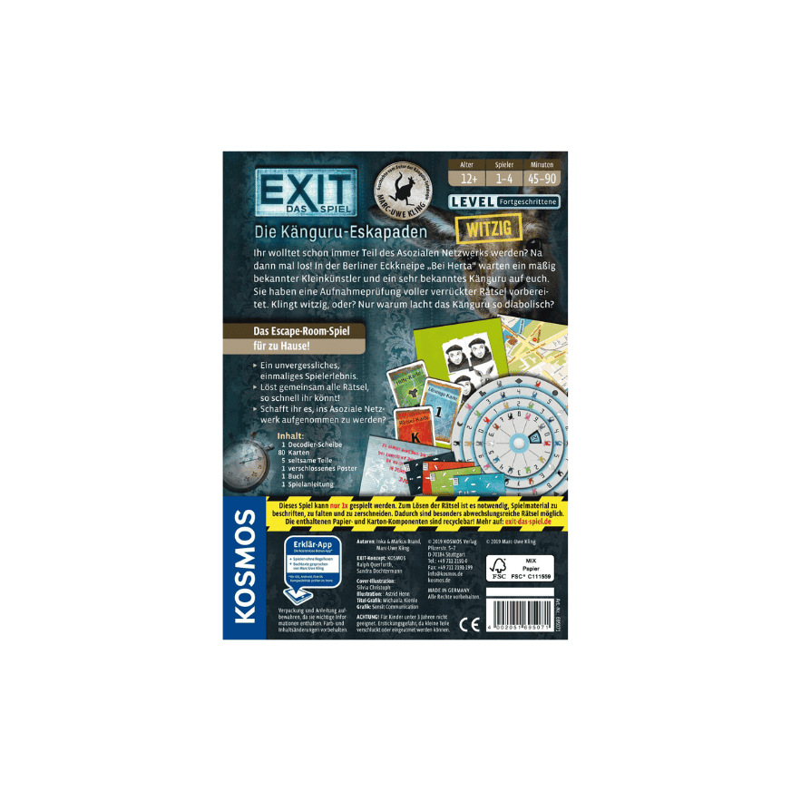 Kosmos 695071 EXIT Das Spiel: Die Känguru-Eskapaden
