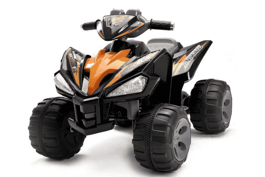 Elektro Kinderquad Schwarz Orange- 2x12V Motoren