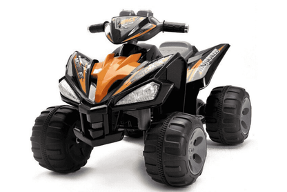 Elektro Kinderquad Schwarz Orange- 2x12V Motoren