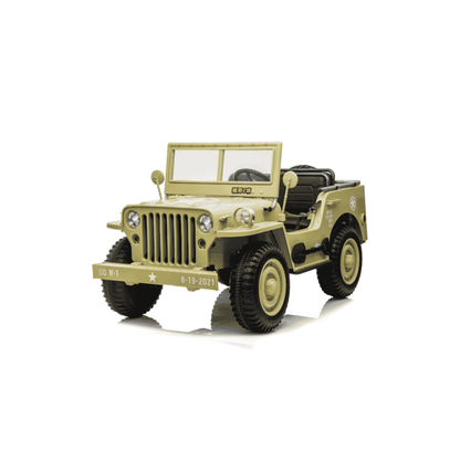 Elektro Offroad Auto 3 Sitzer Camouflage Grün