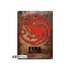 Game Thrones Targaryen Metall Emblem