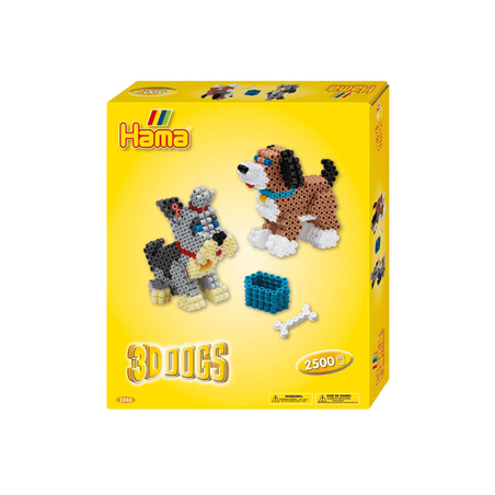 HAMA Geschenkpackung 3D Hunde Bügelperlen