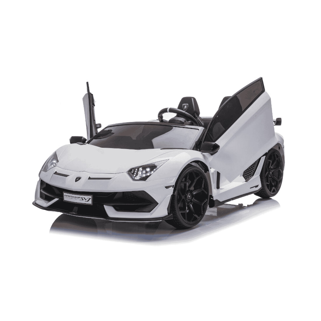 Lamborghini Aventador SVJ Kinder Elektroauto - Weiss