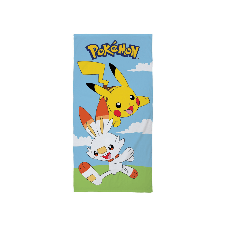 Pokemon Pikachu Scorbunny Strandtuch