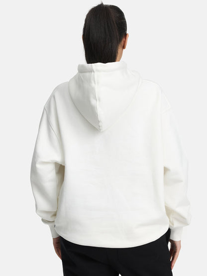 Premium Hoodie Anti Pilling weiß Ansicht Ruecken