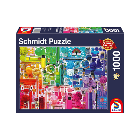 Regenbogenfarben Puzzle tausend Teile