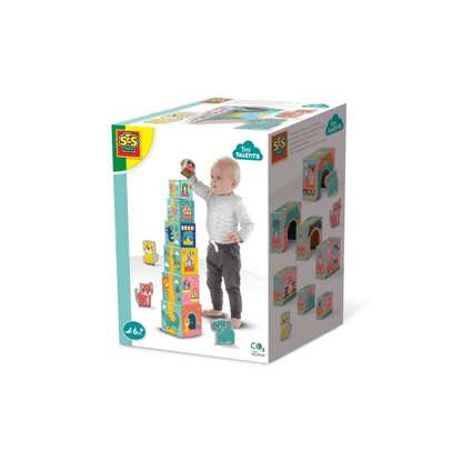 SES Stapelwürfel Tierfiguren