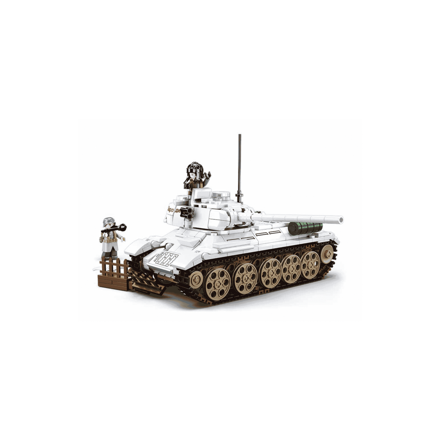Sluban M38-B0978 Army Battle of Budapest Medium Panzer (weiß)