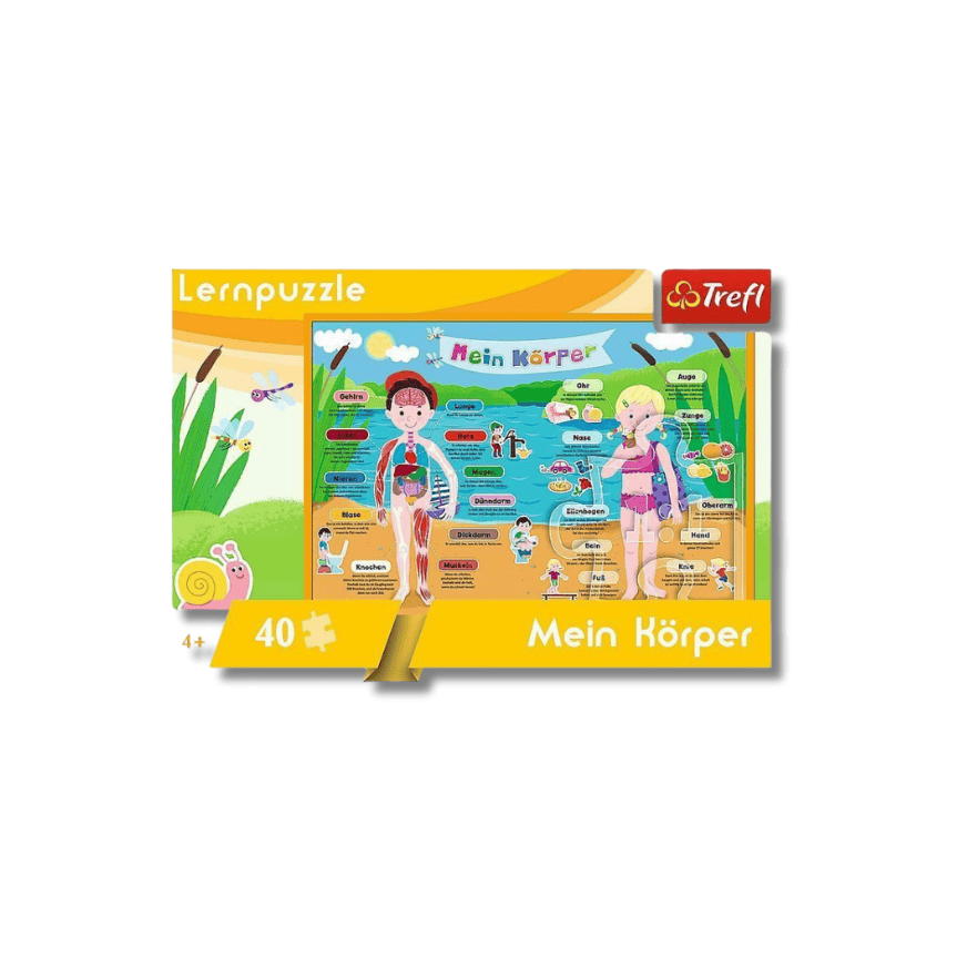 Lernpuzzle Mein Körper 40 Teile Deutsche Version