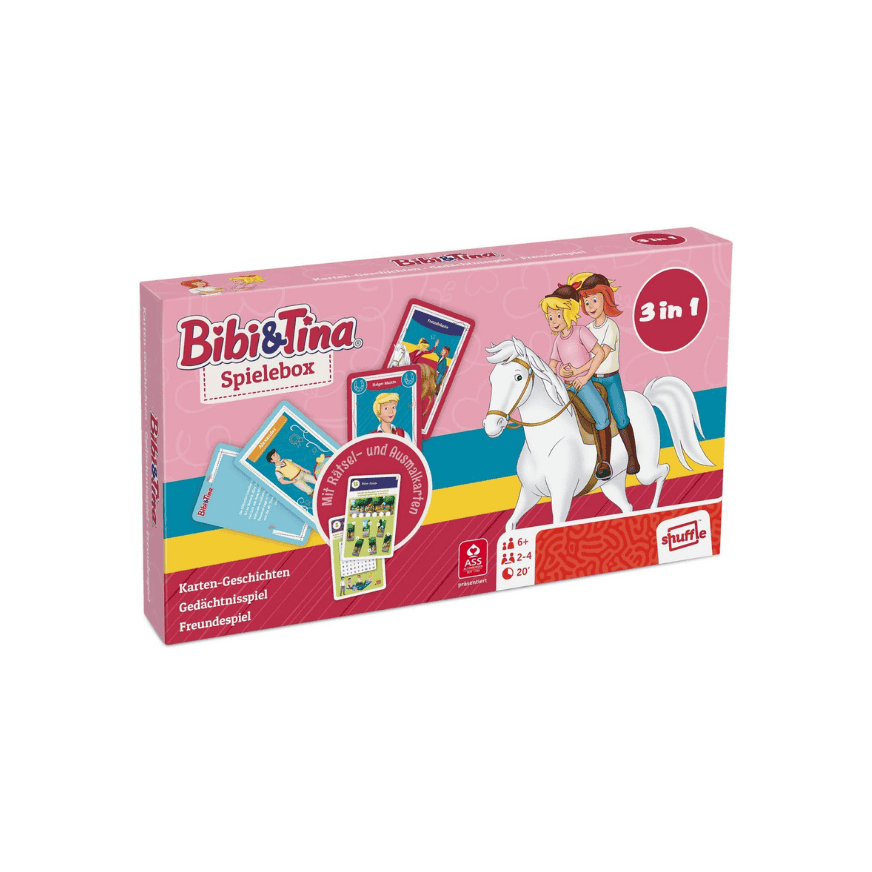 ASS Altenburger 22505223 Bibi &amp; Tina: Spielebox 3 in 1