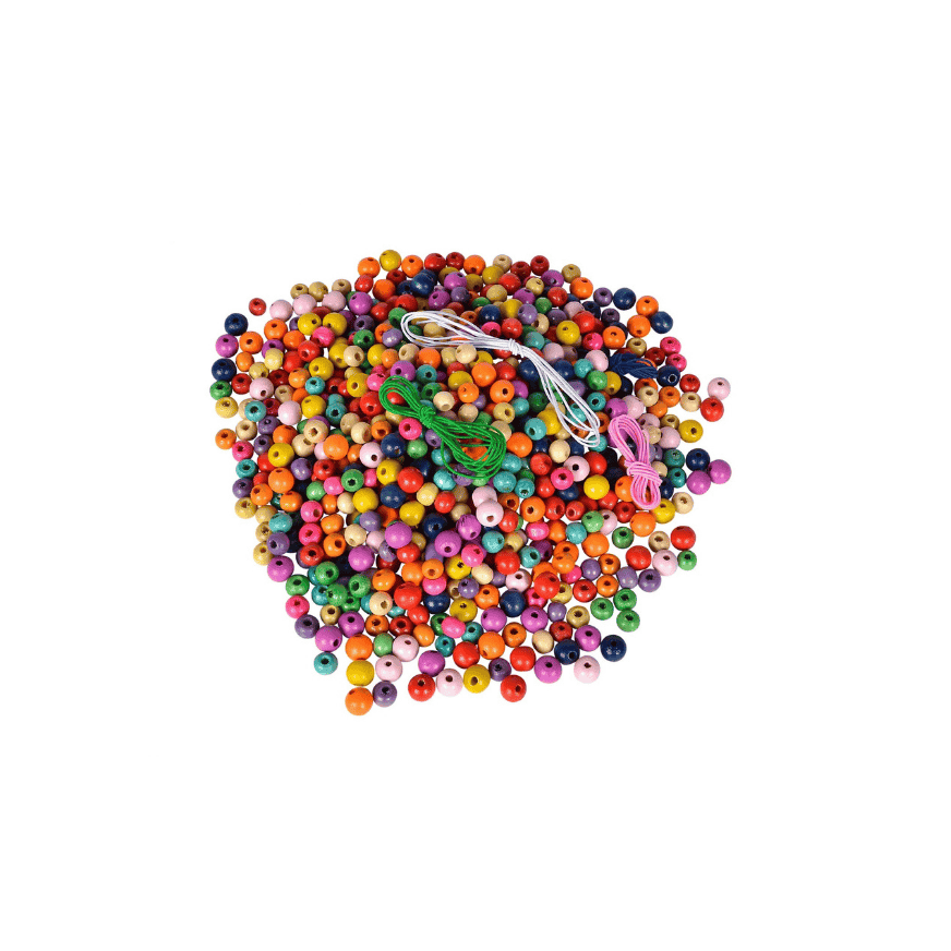 Eichhorn Holzperlen-Set im Eimer